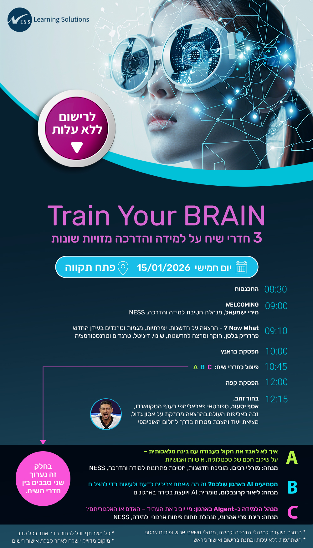 Train Your BRAIN
3 חדרי שיח על למידה והדרכה מזוויות שונות